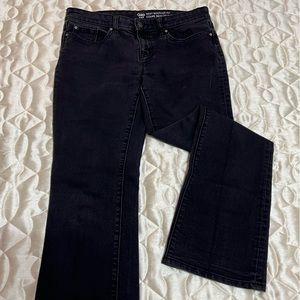 Gap Size 6 Sexy Boot Cut Fit 28s Washed Black Jeans Pants Cowgirl Cotton Bottoms